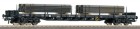 66934  Roco Stake car Loaded with Steel Sheet Piles